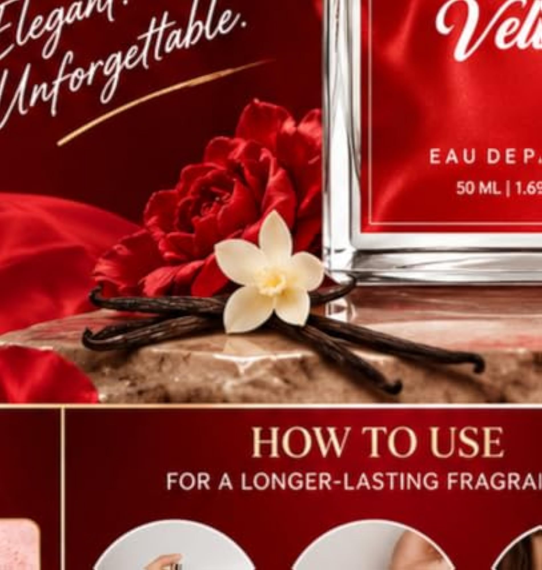 Eau De Parfum for Women, Powdery Floral & Soft Vanilla